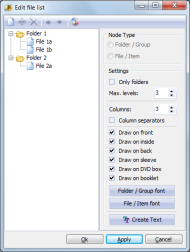 File/songs list editor