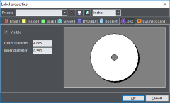 Label properties