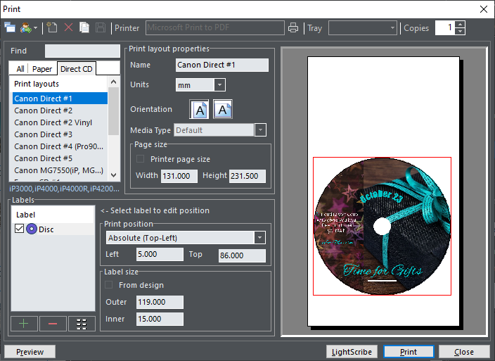canon cd printer software download
